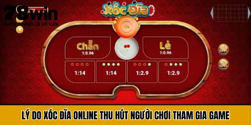 Lý do Xóc Đĩa online thu hút người chơi tham gia game