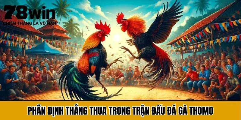 Phân định thắng thua trong trận đấu đá gà Thomo